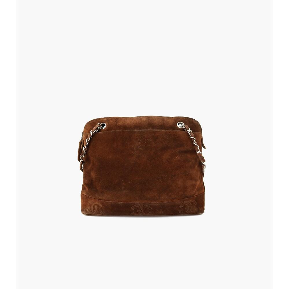 CHANEL Brown Triple CC Shoulder Bag A-A17393